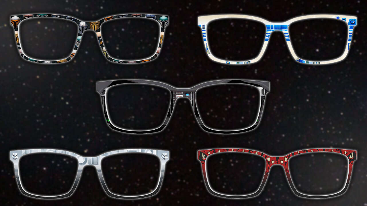 این قاب‌های جنگ ستارگان، عینک‌های شما را به قهرمان‌های شورشی مورد علاقه‌تان و لردهای سیث تبدیل می‌کنند