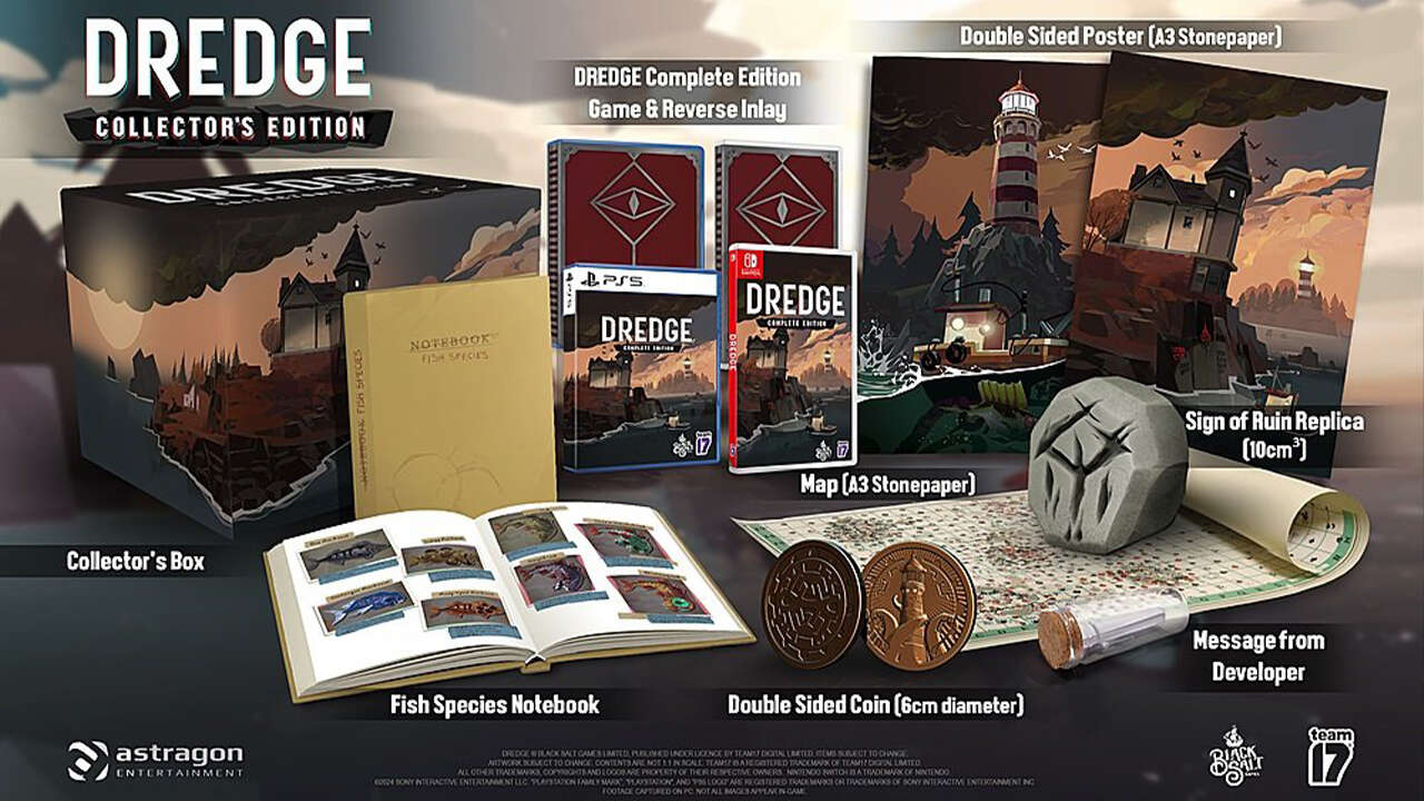 Dredge، یکی از پرفروش‌های سال 2023، نسخه کلکسیونی جالبی را برای سوییچ و PS5 دریافت کرد.